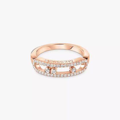 [✨ROSE💎] Baby Move Gold Diamond Pave_ Ring