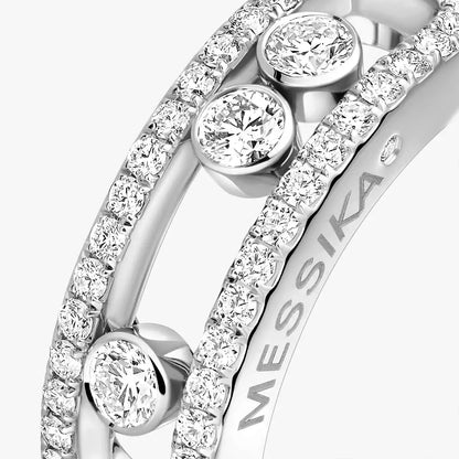 [✨ROSE💎] Move Gold Diamond Pave_ Ring