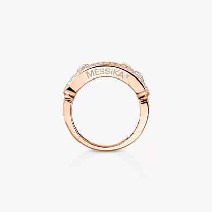 [✨ROSE💎] Move Gold Diamond Pave_ Ring