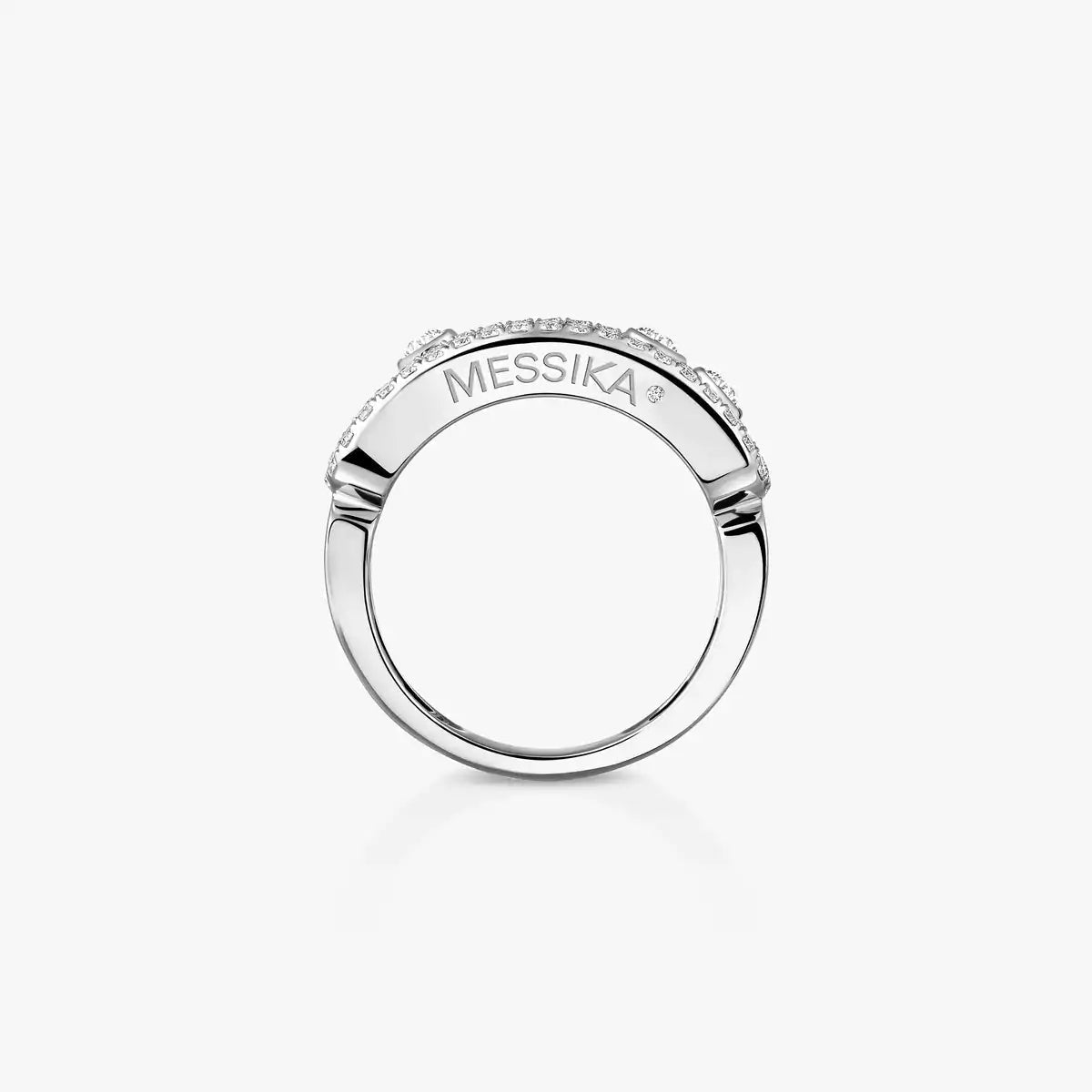 [✨ROSE💎] Move Gold Diamond Pave_ Ring