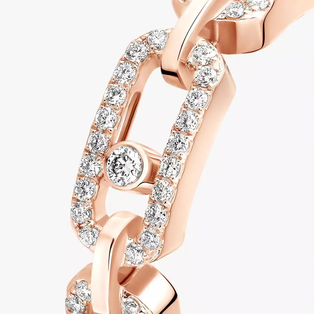 [✨ROSE💎]Move Link Pave_-Set Diamond Ring in Gold