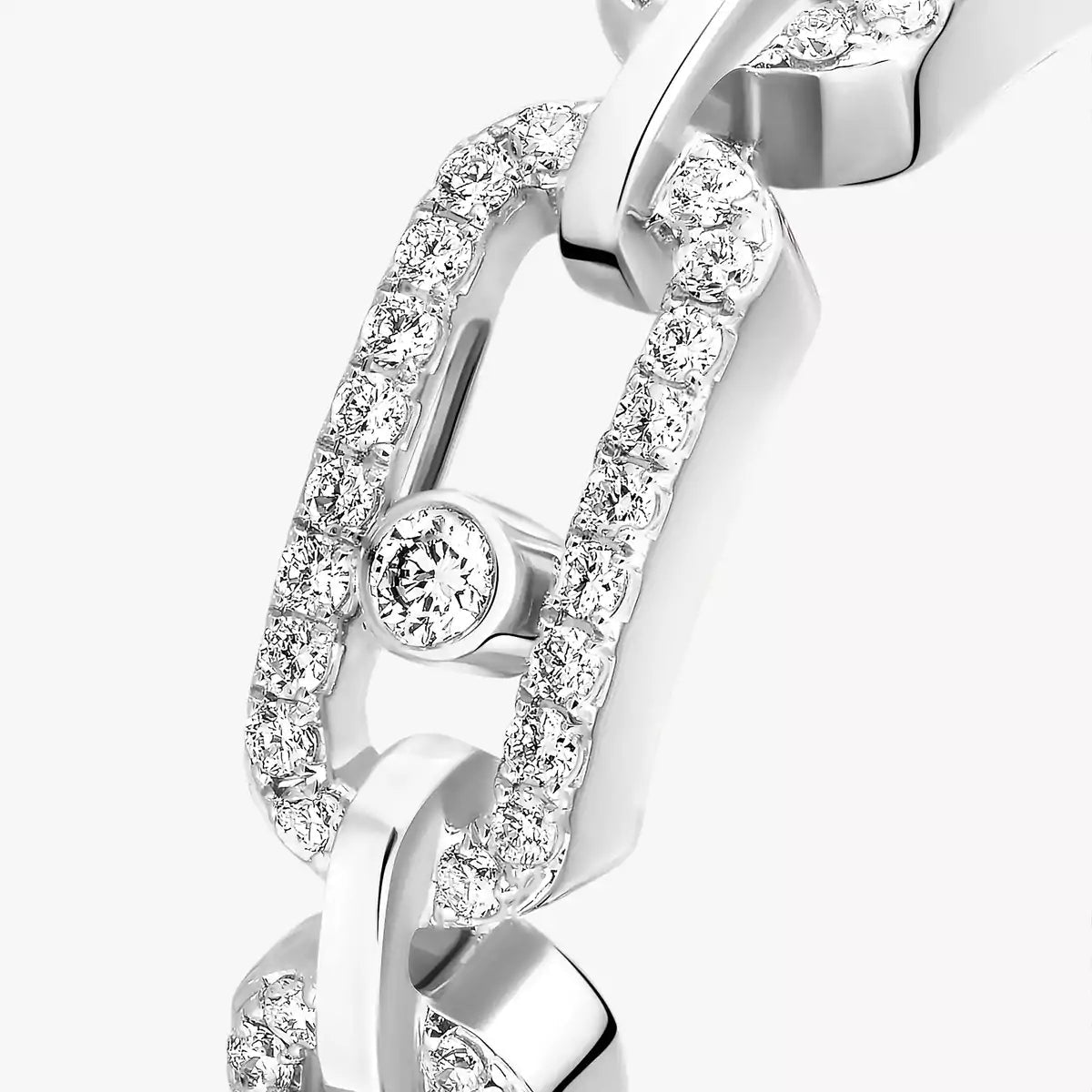 [✨ROSE💎]Move Link Pave_-Set Diamond Ring in Gold