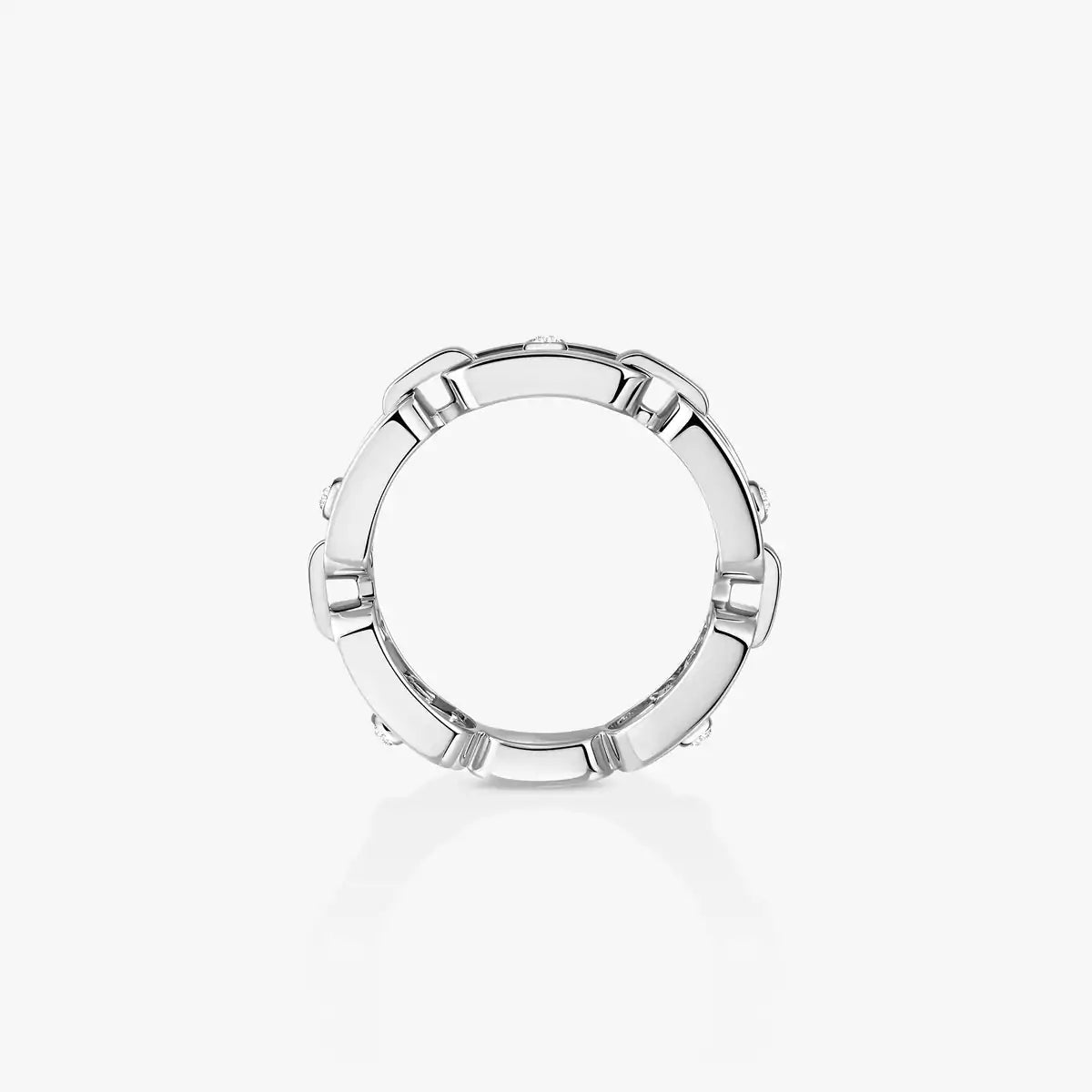 [✨ROSE💎]Move Link Pave_-Set Diamond Ring in Gold