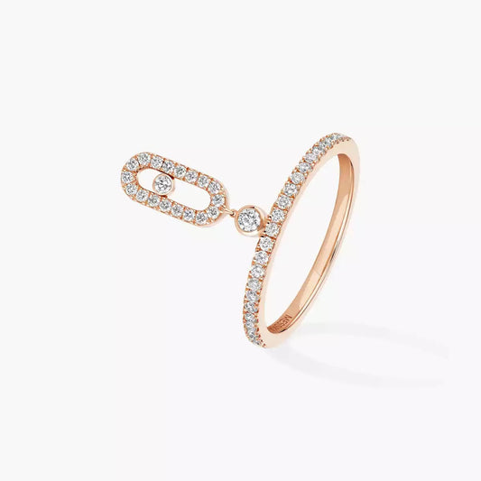 [✨ROSE💎]Move Uno Diamond Ring