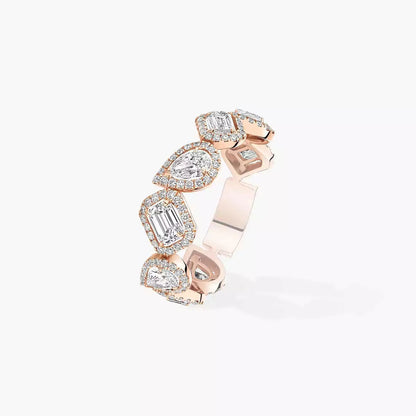 [✨ROSE💎]Diamond Wedding Ring My Twin