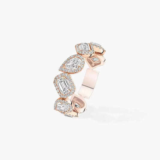 [✨ROSE💎]Diamond Wedding Ring My Twin