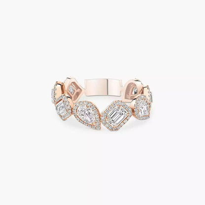 [✨ROSE💎]Diamond Wedding Ring My Twin