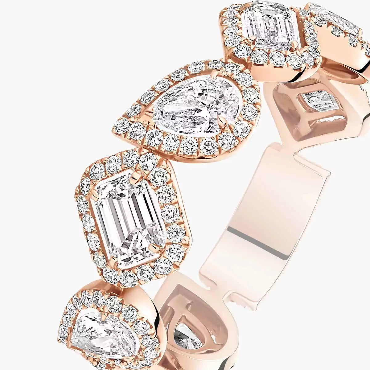 [✨ROSE💎]Diamond Wedding Ring My Twin