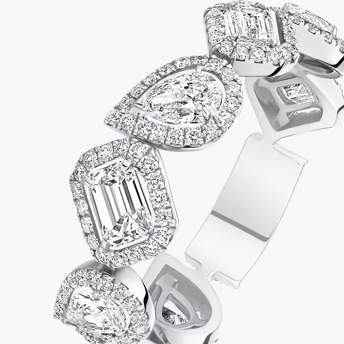 [✨ROSE💎]Diamond Wedding Ring My Twin