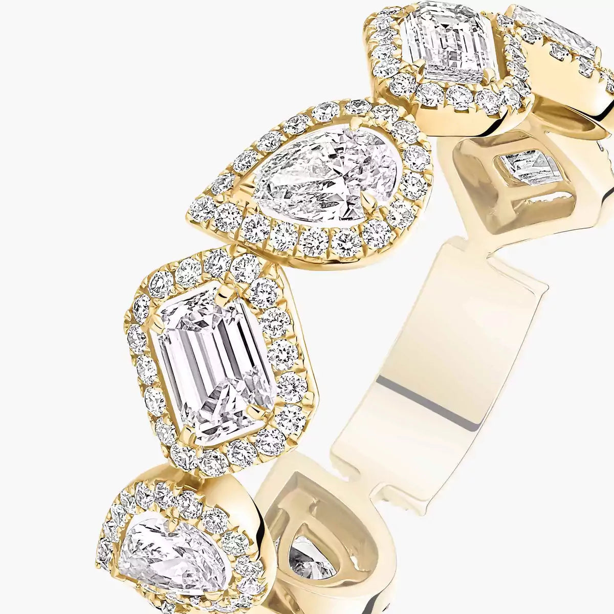 [✨ROSE💎]Diamond Wedding Ring My Twin