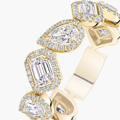[✨ROSE💎]Diamond Wedding Ring My Twin