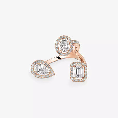 [[✨ROSE💎] Diamond Ring 0,25ct My Twin Trilogy