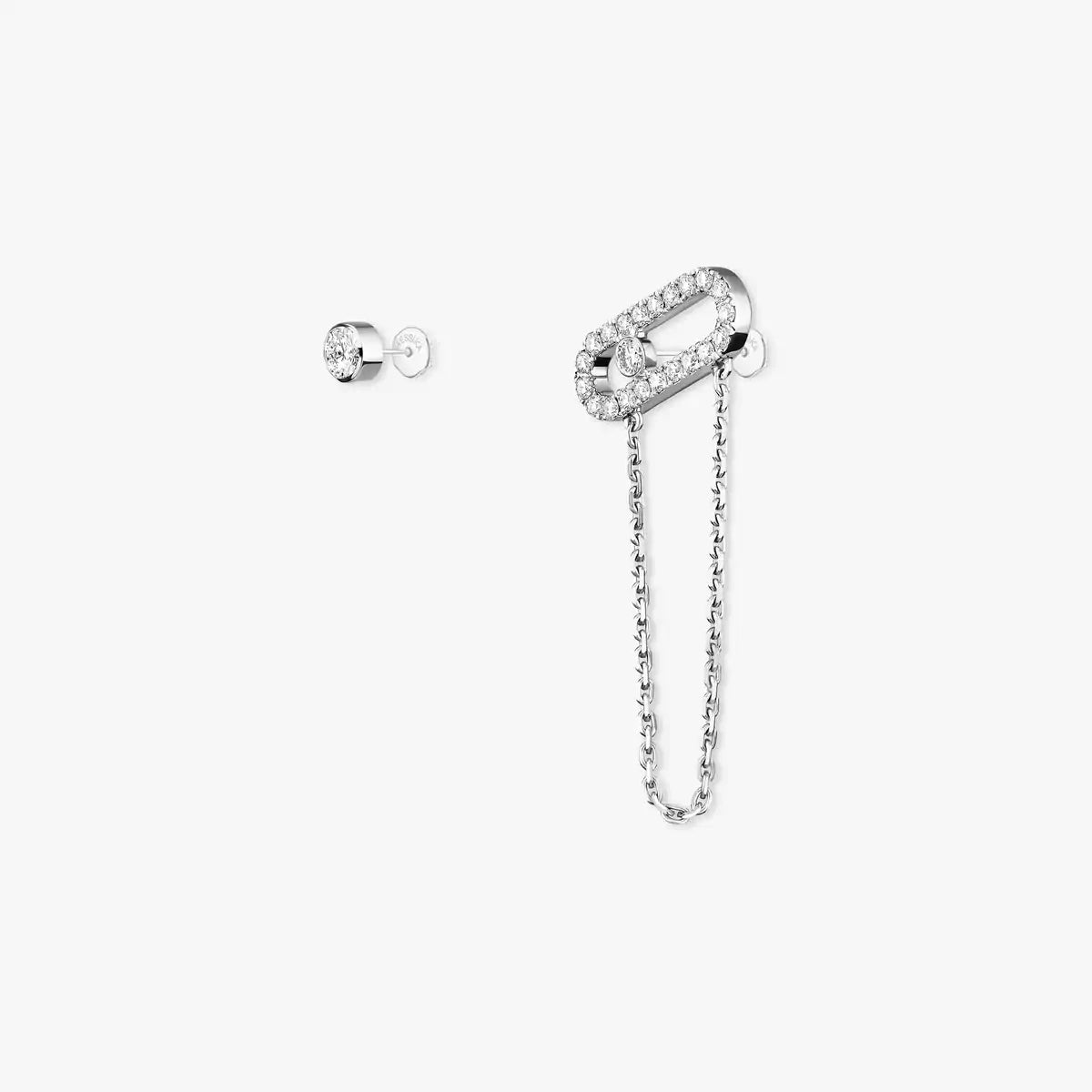 [✨ROSE💎]Move Uno Diamond Earrings
