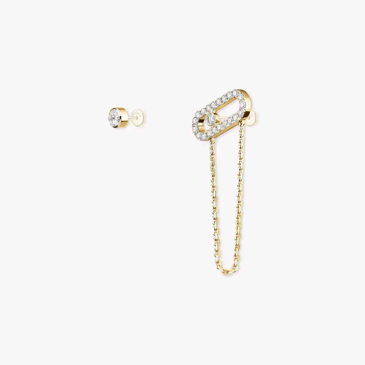 [✨ROSE💎]Move Uno Diamond Earrings