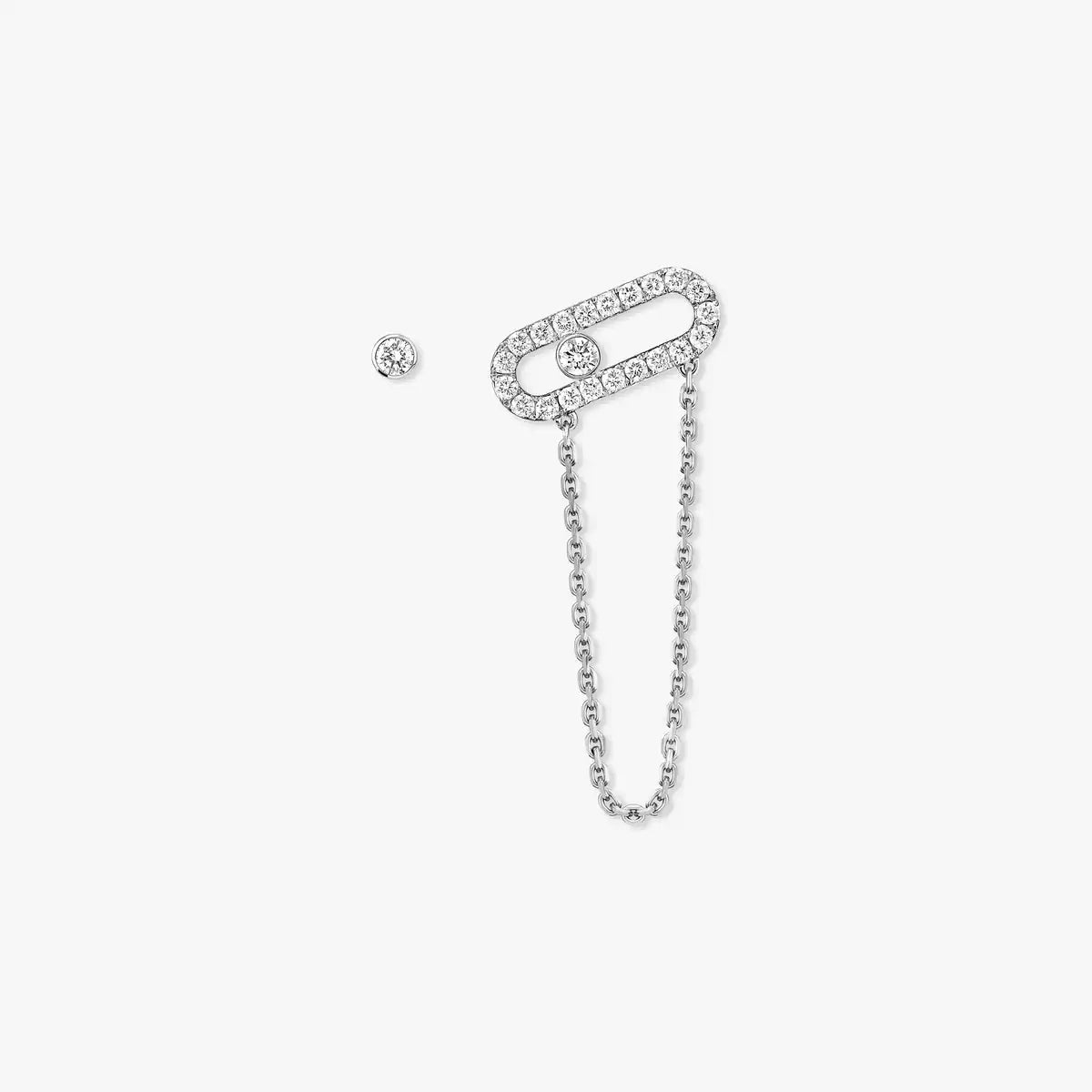 [✨ROSE💎]Move Uno Diamond Earrings
