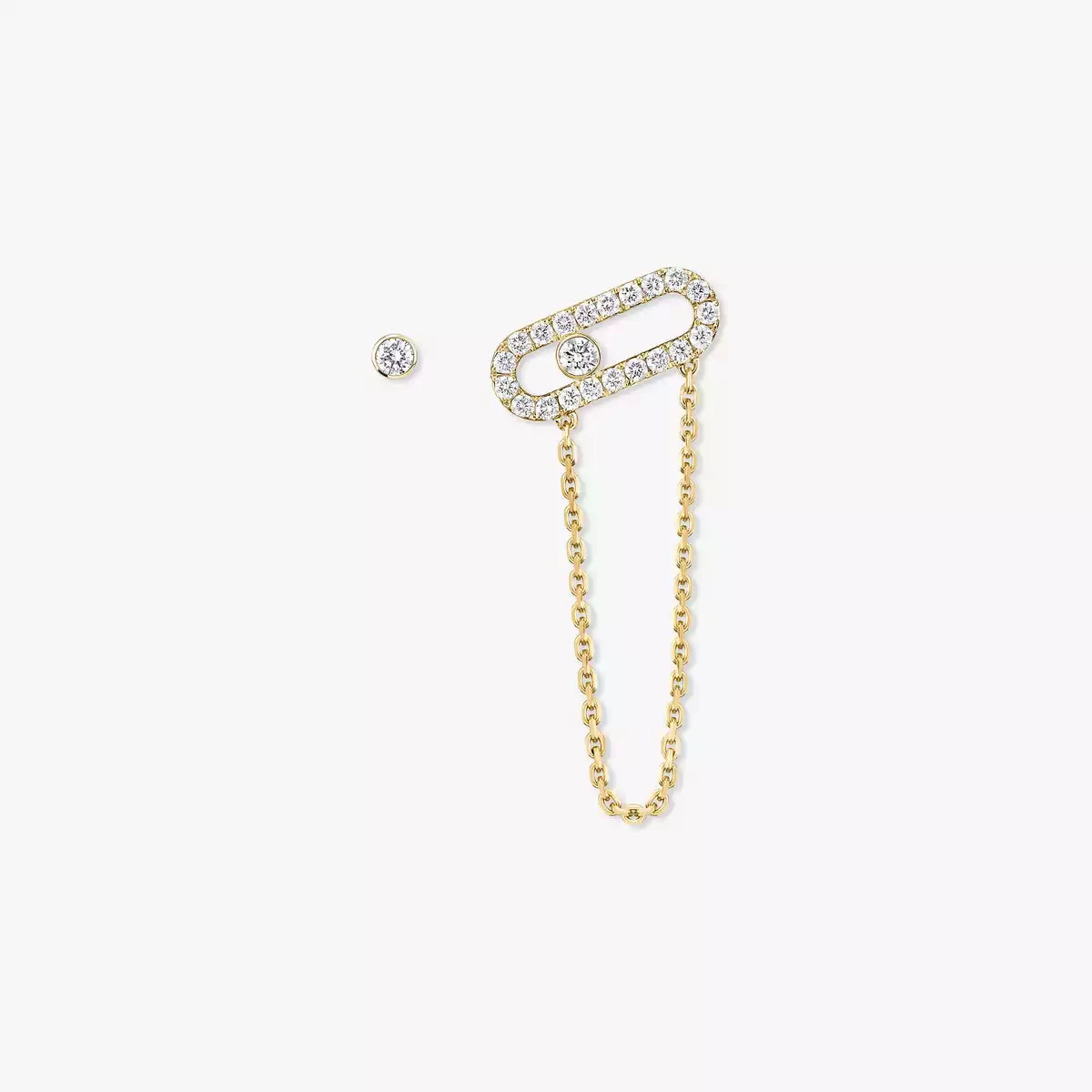 [✨ROSE💎]Move Uno Diamond Earrings
