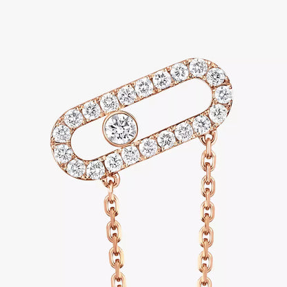 [✨ROSE💎]Move Uno Diamond Earrings