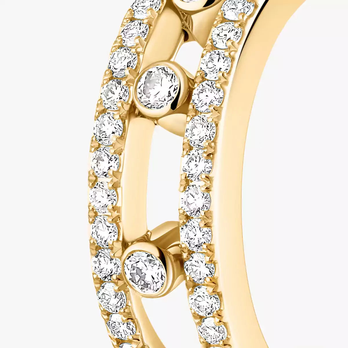 [✨ROSE💎]Diamond Pave_ Hoop Earrings Move