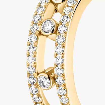 [✨ROSE💎]Diamond Pave_ Hoop Earrings Move