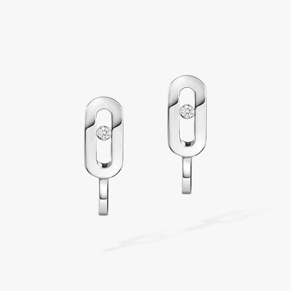 [✨ROSE💎]Diamond Mini Hoop Earrings Move Classique