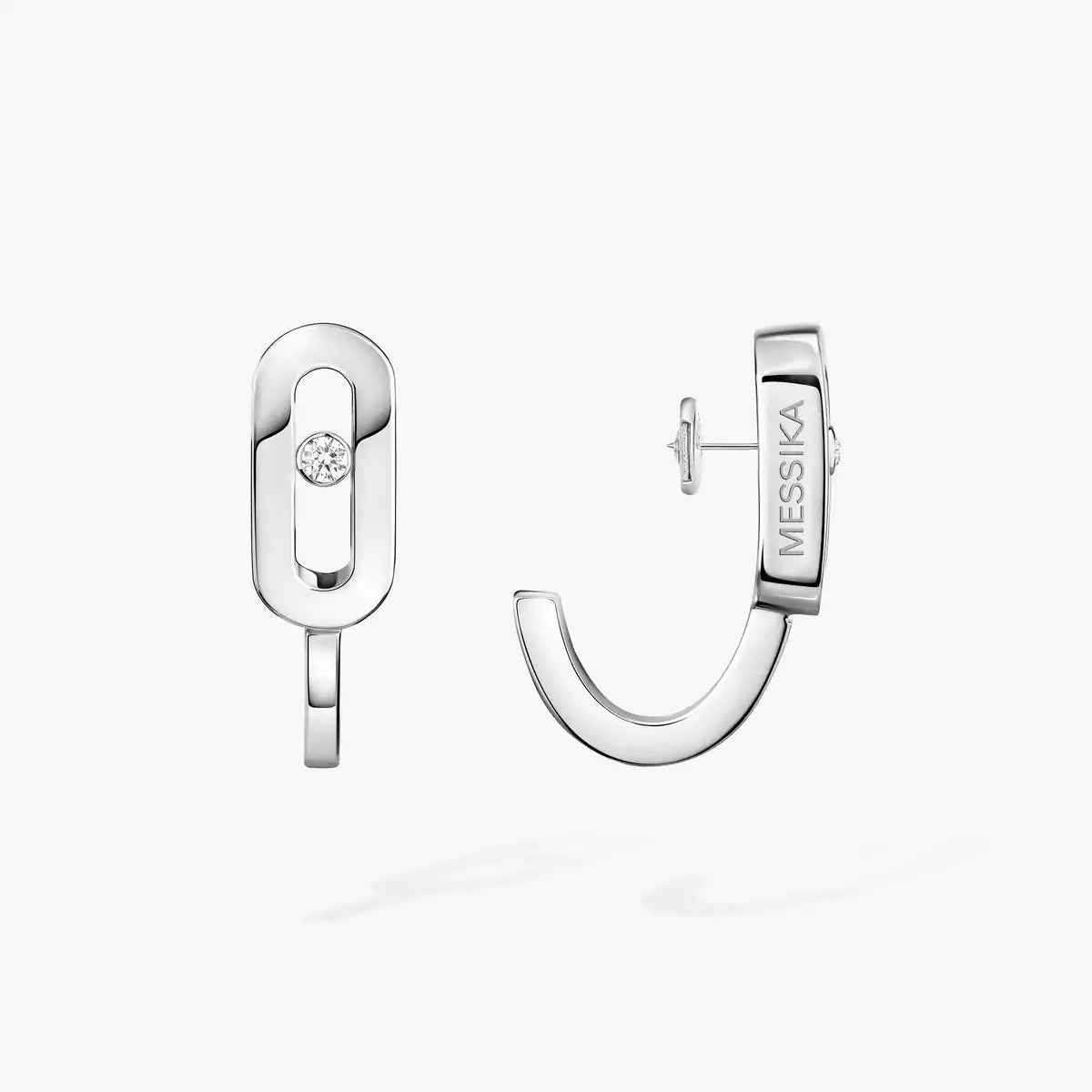 [✨ROSE💎]Diamond Mini Hoop Earrings Move Classique