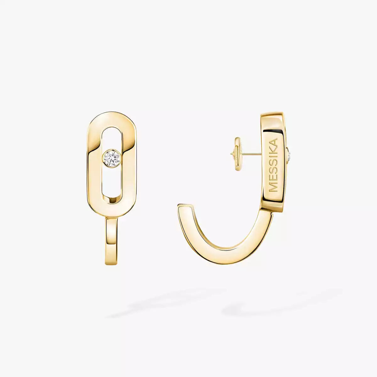 [✨ROSE💎]Diamond Mini Hoop Earrings Move Classique