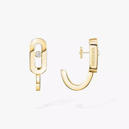 [✨ROSE💎]Diamond Mini Hoop Earrings Move Classique