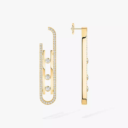 [✨ROSE💎]Diamond Pendant Earrings Move 10Th