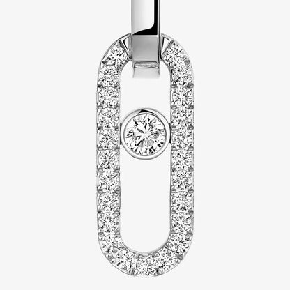 [✨ROSE💎]Move Link Diamond Earrings