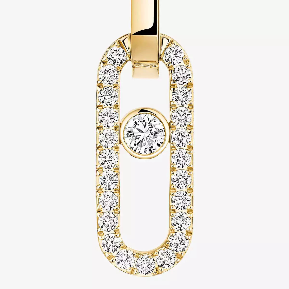 [✨ROSE💎]Move Link Diamond Earrings