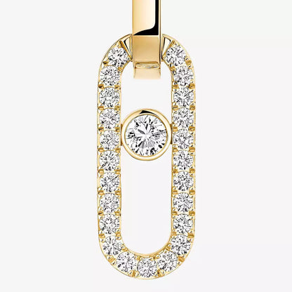 [✨ROSE💎]Move Link Diamond Earrings