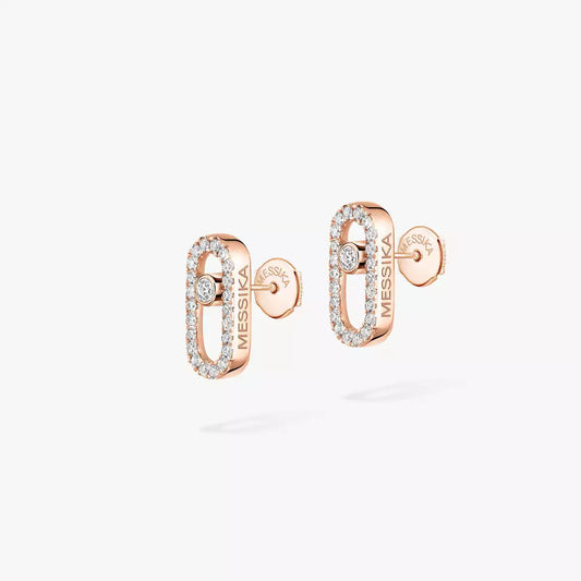 [✨ROSE💎]Move Uno Diamond Earrings