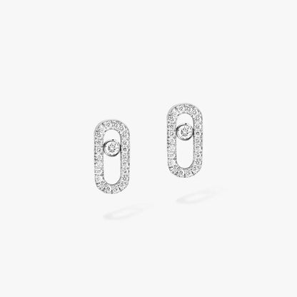 [✨ROSE💎]Move Uno Diamond Earrings
