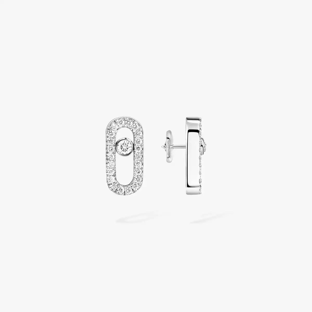[✨ROSE💎]Move Uno Diamond Earrings