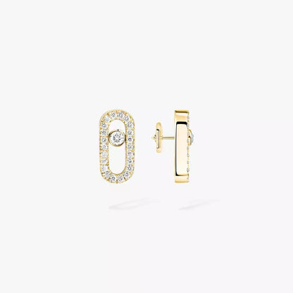 [✨ROSE💎]Move Uno Diamond Earrings