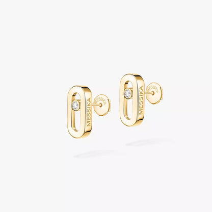 [✨ROSE💎]Move Uno Diamond Stud Earrings