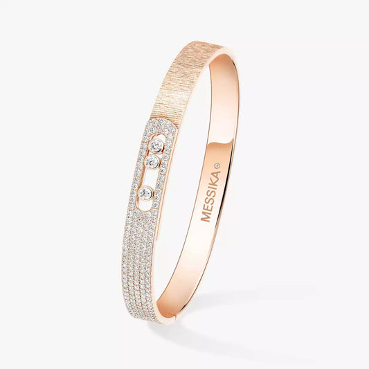 [✨ROSE💎]Move Noa Ciselé half pavé bangle