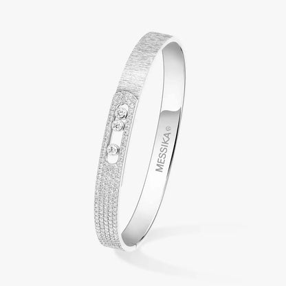 [✨ROSE💎]Move Noa Ciselé half pavé bangle