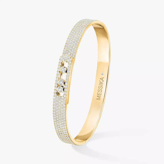[✨ROSE💎]Move Noa Full Pavé Diamond Bangle Bracelet