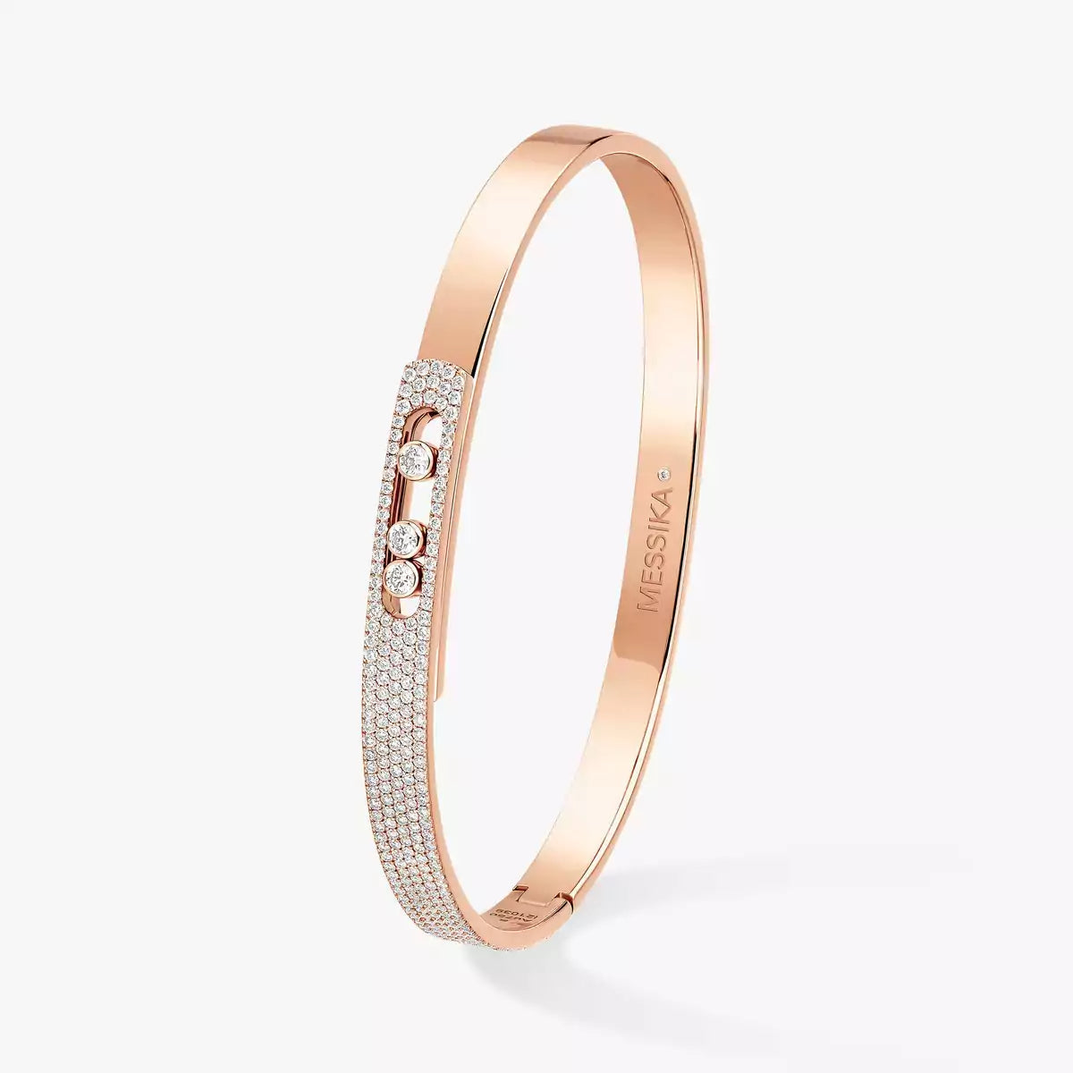 [✨ROSE💎]Move Noa Rose Gold Pavé Diamond Bangle Bracelet