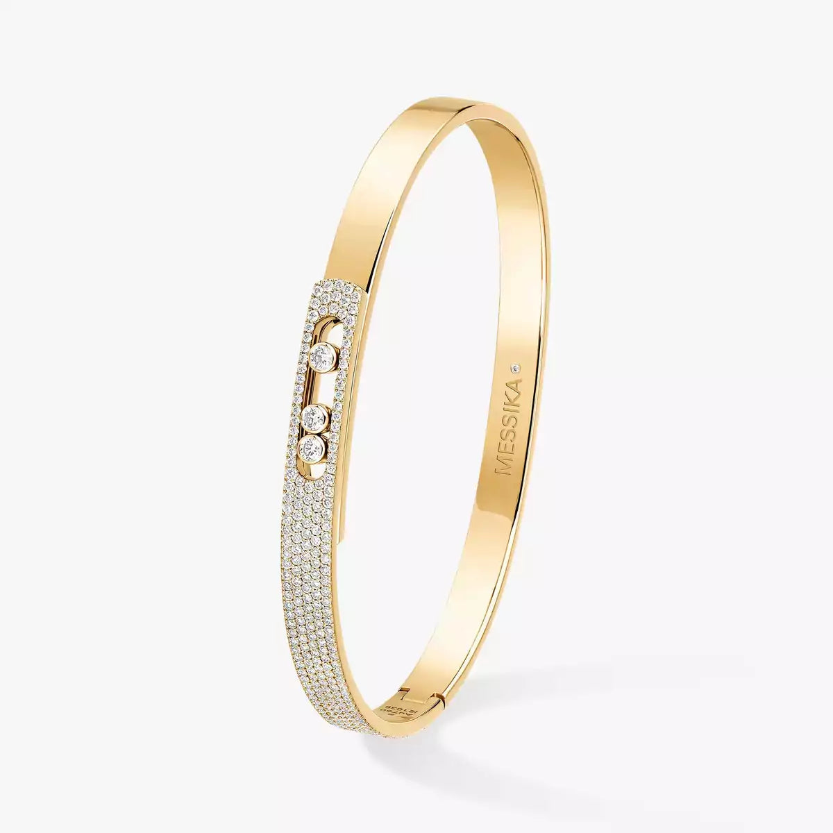 [✨ROSE💎]Move Noa Rose Gold Pavé Diamond Bangle Bracelet