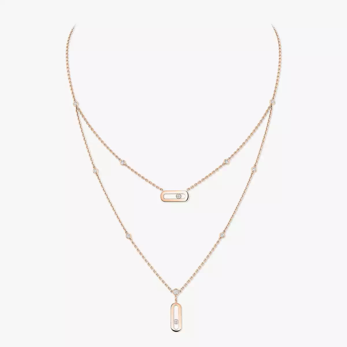 [✨ROSE💎] Move Uno Diamond Necklace