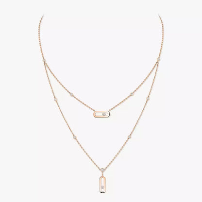 [✨ROSE💎] Move Uno Diamond Necklace