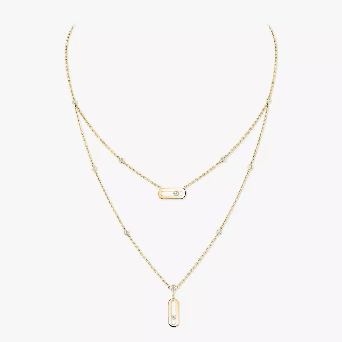 [✨ROSE💎] Move Uno Diamond Necklace