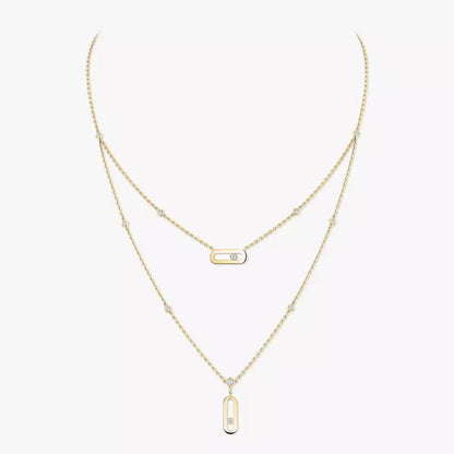 [✨ROSE💎] Move Uno Diamond Necklace
