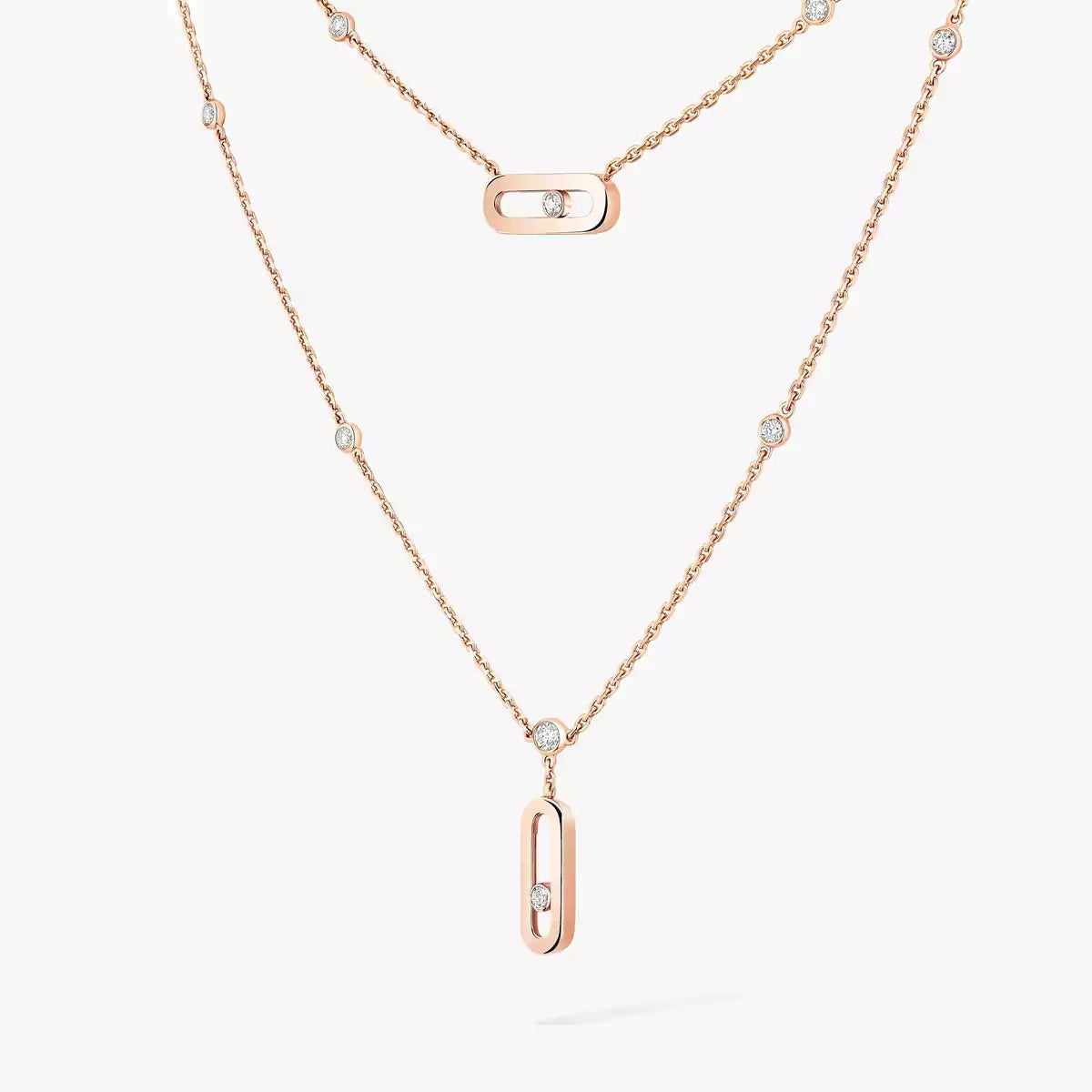 [✨ROSE💎] Move Uno Diamond Necklace