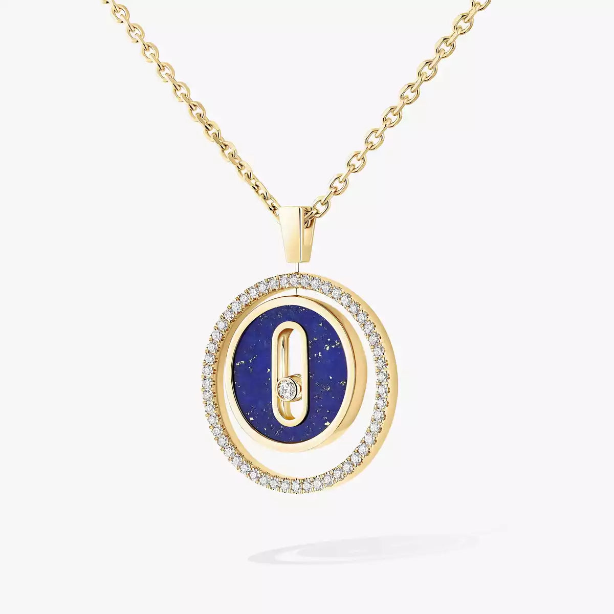 [✨ROSE💎]Lucky Move Diamond Necklace in Rose Gold and White Mother-of-Pearl