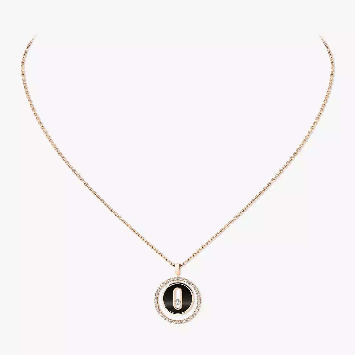 [✨ROSE💎]Lucky Move Diamond Necklace in Rose Gold and White Mother-of-Pearl
