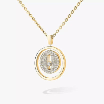 [✨ROSE💎] Lucky Move Diamond Necklace
