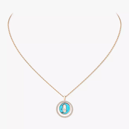 [✨ROSE💎]Lucky Move Diamond Necklace in Rose Gold and White Mother-of-Pearl